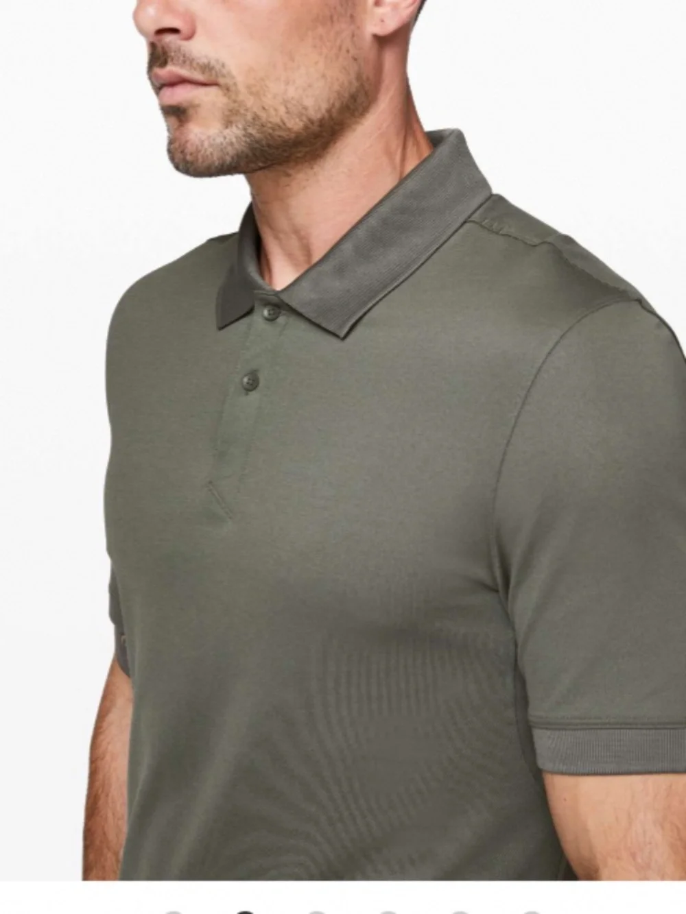 Lululemon Tech Pique Polo Grey Sage Men’s golf tennis business casual size XXL - Picture 6 of 12